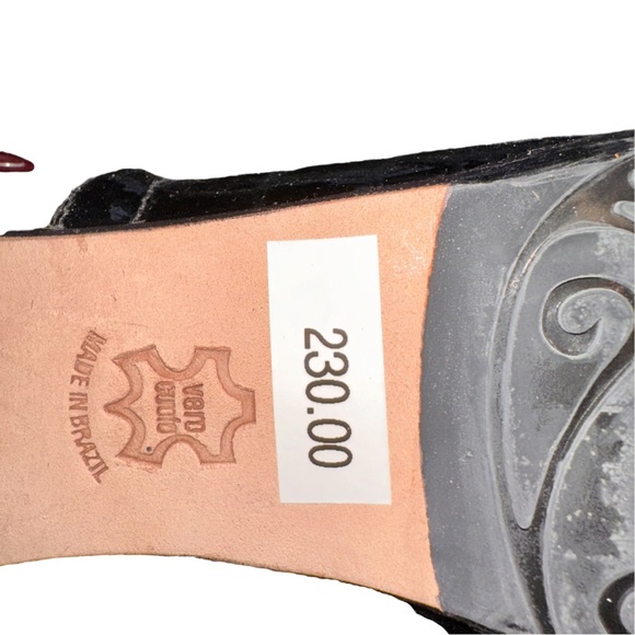 Brighton Black Croc Embossed Ankle Shooties NWT - Picture 8 of 11